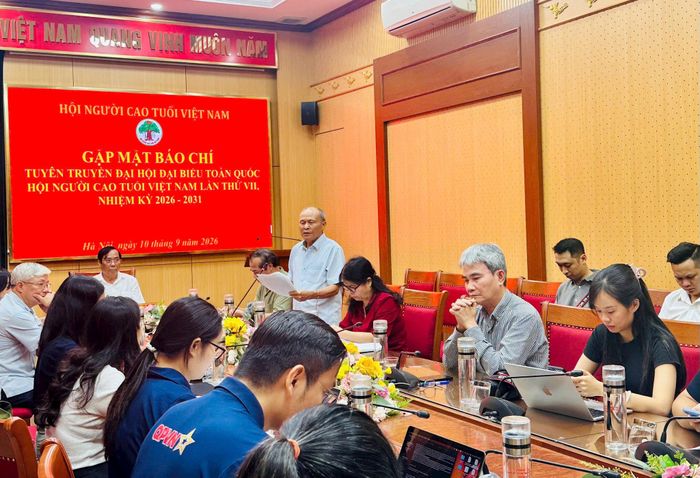 Quang cảnh buổi gặp mặt báo chí. Ảnh: Bảo Lâm