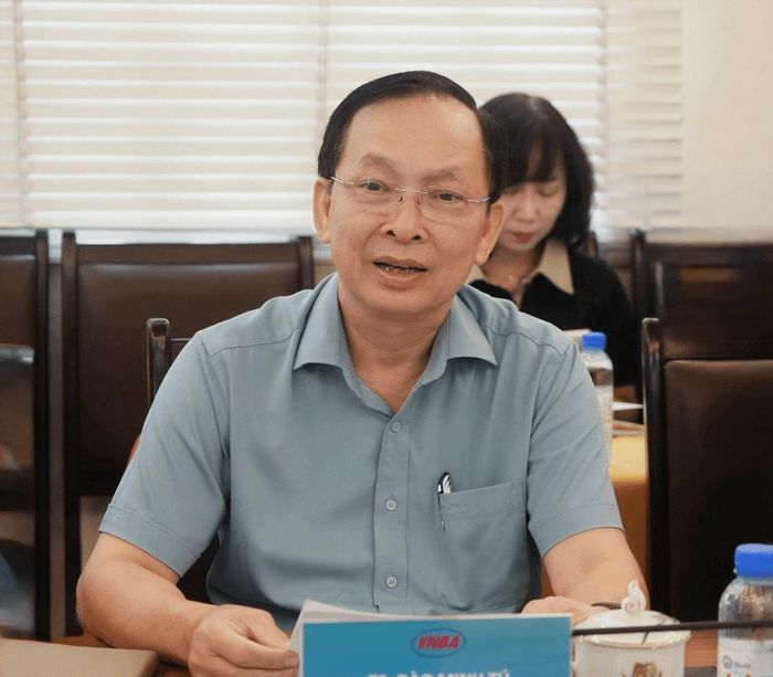 Phó Chủ tịch thường trực, Tổng Thư ký Hiệp hội Ngân hàng Việt Nam ông Đào Minh Tú tại buổi làm việc. Ảnh: PV