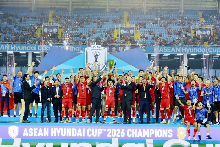Đội tuyển Việt Nam hướng tới mục tiêu mới với nhiều thử thách tại FIFA ASEAN Cup 2026. Ảnh: Nhật Đoàn