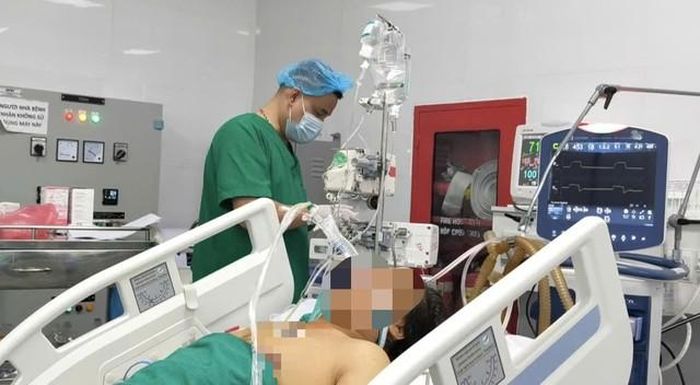 Bệnh nhân nhập viện trong tình trạng nguy kịch. Ảnh: BVCC.