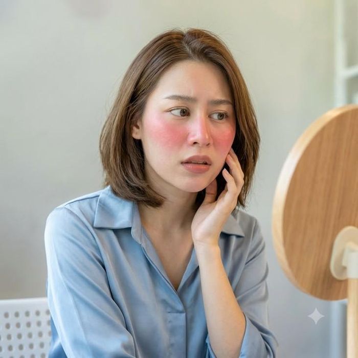 Thời tiết hanh khô trong mùa thu có thể ảnh hưởng đến sức khỏe làn da. Ảnh AI.