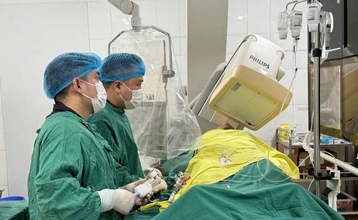 Kíp can thiệp động mạch vành, Bệnh viện Đa khoa Hải Dương thực hiện can thiệp cấp cứu bệnh nhân. Ảnh: BVCC.