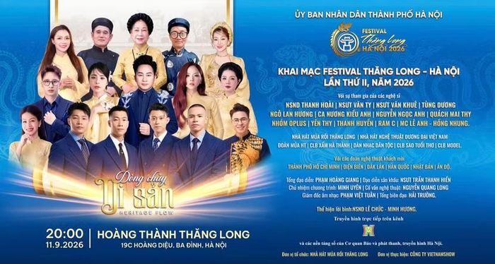 Dàn nghệ sĩ nhiều thế hệ cùng góp mặt tại lễ klhai mạc "Festival Thăng Long - Hà Nội 2026"