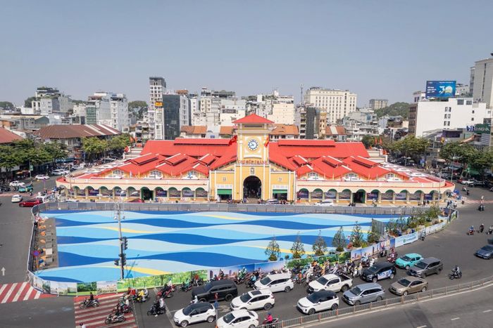 Khung cảnh chợ Bến Thành sau chỉnh trang, tháng 1. Ảnh: Khương Nguyễn.