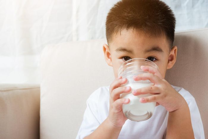 Uống quá nhiều sữa bò có thể khiến trẻ nhanh no, ăn kém các thực phẩm giàu sắt và làm tăng nguy cơ thiếu sắt. Ảnh: Shutterstock.