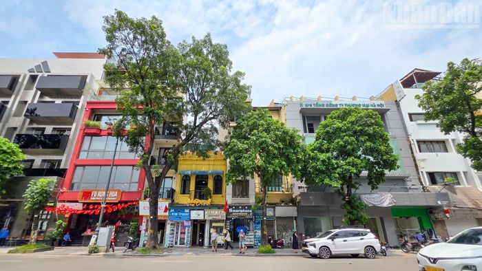 Vị trí đề xuất xây dựng biểu tượng Khải Hoàn Môn (Quảng trường Hòa Bình) nằm trên trục điểm nhấn không gian phía bắc Hồ Gươm. (Ảnh: MINH DUY)