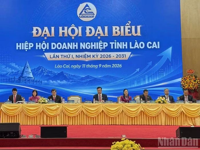 Đoàn Chủ tịch Đại hội. (Ảnh: THANH SƠN)