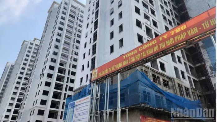 Khu nhà ở sinh viên Pháp Vân-Tứ Hiệp, phường Yên Sở (Hà Nội), quy mô thiết kế là 5.520 chỗ ở.