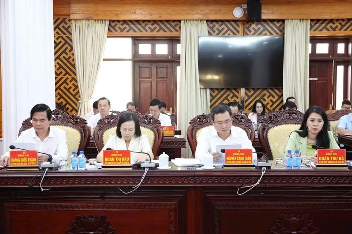 Các đồng chí Thường trực Tỉnh ủy Lạng Sơn. (Ảnh: Báo và Phát thanh, Truyền hình Lạng Sơn)