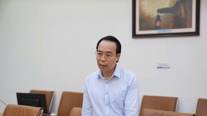 Ông Nguyễn Quốc Vượng, Phó Tổng Giám đốc Tập đoàn Đường sắt quốc gia Việt Nam, Trưởng Ban Giám khảo. (Ảnh: THU HÀ)