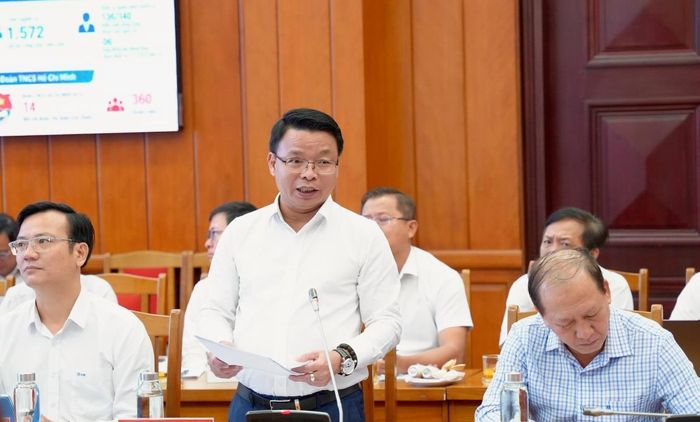 Lãnh đạo Sơ Xây dựng báo cáo tại buổi làm việc