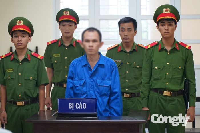 Bị cáo Nguyễn Văn Ty tại phiên toà sơ thẩm.