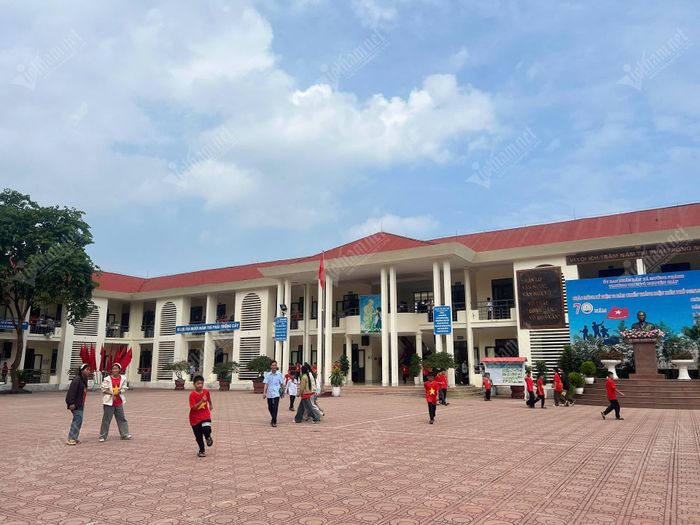 Các hoạt động tại Trường THCS Võ Nguyên Giáp. Ảnh: Thái Dương