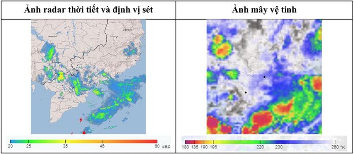Ảnh chụp từ ra đa vệ tinh.
