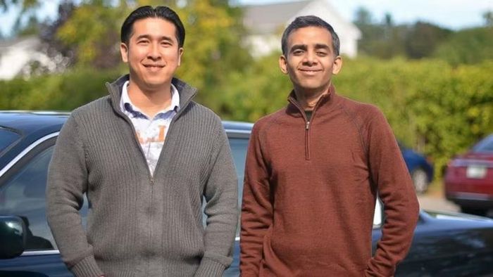 CEO Phong Ly (trái) và Vineet Manohar, CTO hai đồng sáng lập của iSeeCars. Ảnh: ABC News.