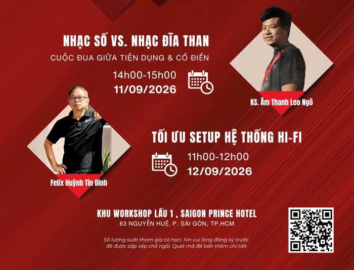 Triển lãm sẽ có nhiều hội thảo thiết thực cho người chơi âm thanh