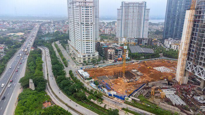 Khu đất dự án IA25 của UDIC - Thái Nam Land. (Ảnh: Tiến Dũng).