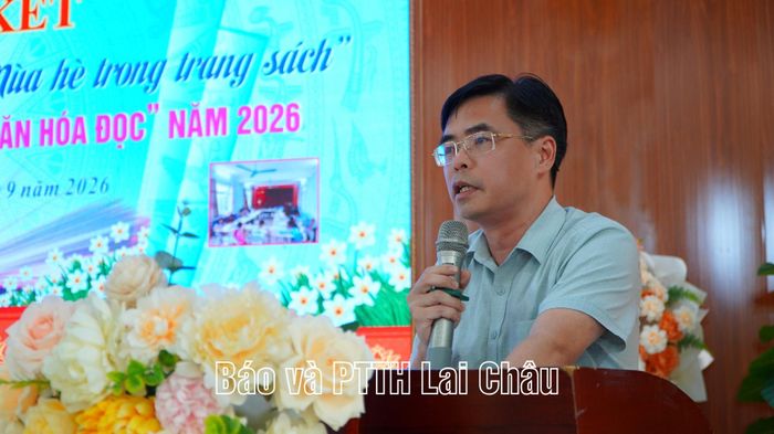 Đồng chí Trần Quang Kháng – Phó Giám đốc Sở Văn hóa, Thể thao và Du lịch phát biểu tại lễ tổng kết.
