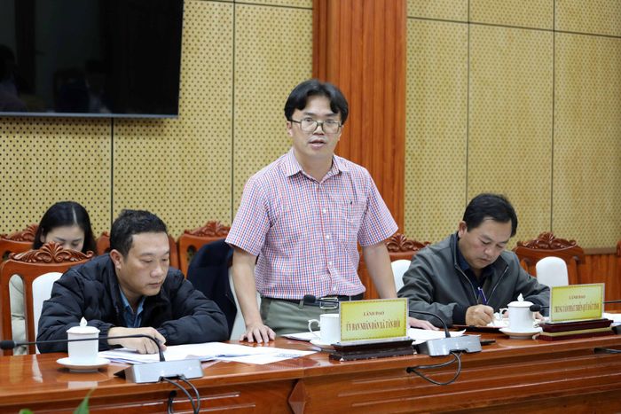Phó Chủ tịch UBND xã Tân Hội Thái Văn Sơn thông tin các giải quyết phản ánh, khiếu nại của công dân được địa phương phối hợp giải quyết đúng trình tự, quy định của pháp luật