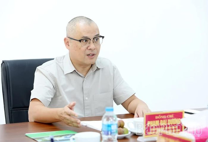 Đồng chí Bí thư Tỉnh ủy Phạm Đại Dương phát biểu chỉ đạo tại buổi kiểm tra.