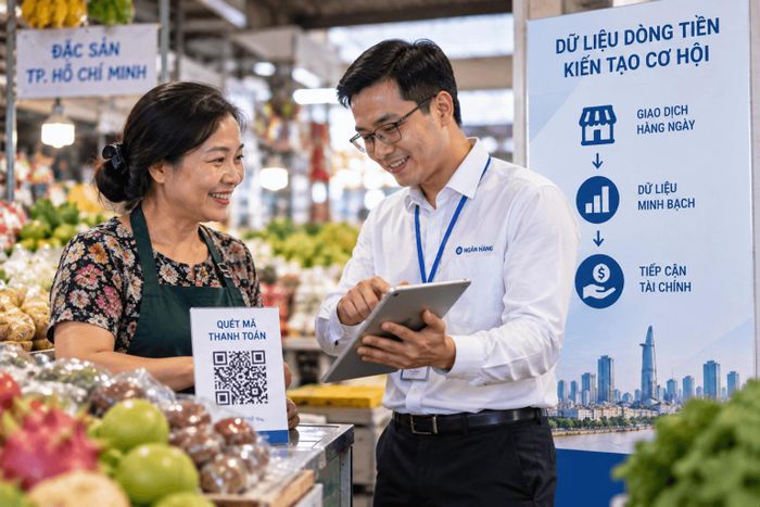 Dữ liệu giao dịch giúp hộ kinh doanh hoàn thiện hồ sơ tài chính, mở thêm cơ hội tiếp cận các dịch vụ phù hợp