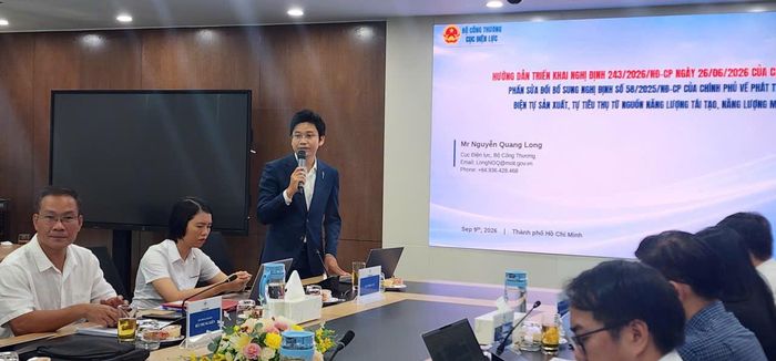Đại diện Cục Điện lực, Bộ Công thương phổ biến Nghị định 243/2026/NĐ-CP