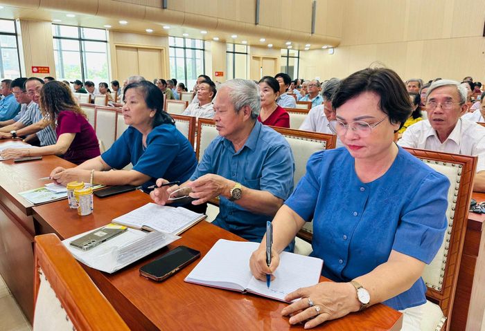 Các cán bộ Hội xã, phường tham dự Hội nghị. Ảnh: Bảo Lâm