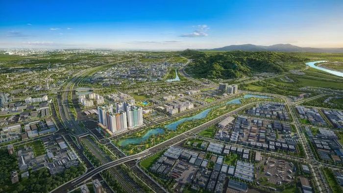 Phối cảnh Dự án nhà ở xã hội Vân Trung nằm trong Khu đô thị và Nhà ở xã hội Vân Trung