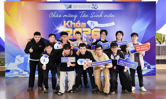  Tân sinh viên nhập học HCMUS năm 2026. Ảnh: HCMUS.