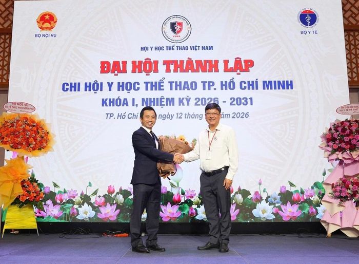  Thạc sĩ, bác sĩ chuyên khoa II Trần Anh Vũ được tín nhiệm bầu giữ chức Chủ tịch Chi hội Y học Thể thao TP.HCM nhiệm kỳ 2026-2031. Ảnh: BTC.