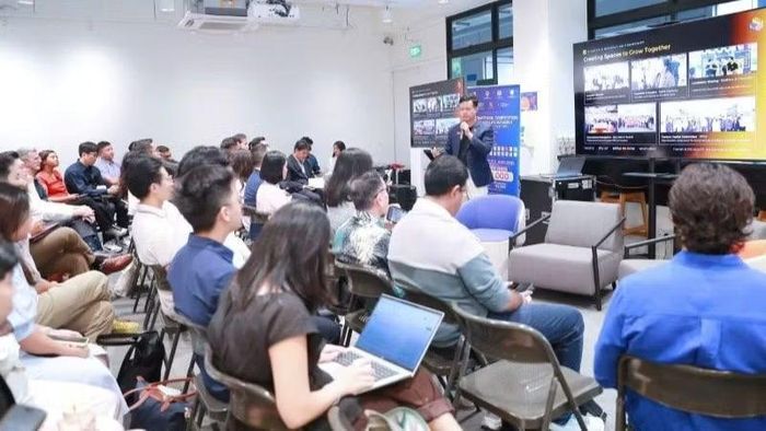 Chương trình quy tụ hơn 20 startup, hơn 20 doanh nghiệp. (Ảnh: C06)