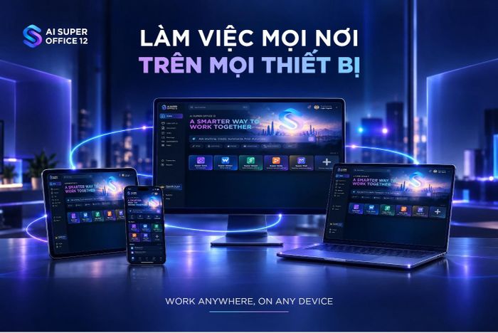 Bộ giải pháp ứng dụng văn phòng thế hệ mới mang tên AI Super Office 12 tạo một Hệ điều hành công việc hợp nhất.