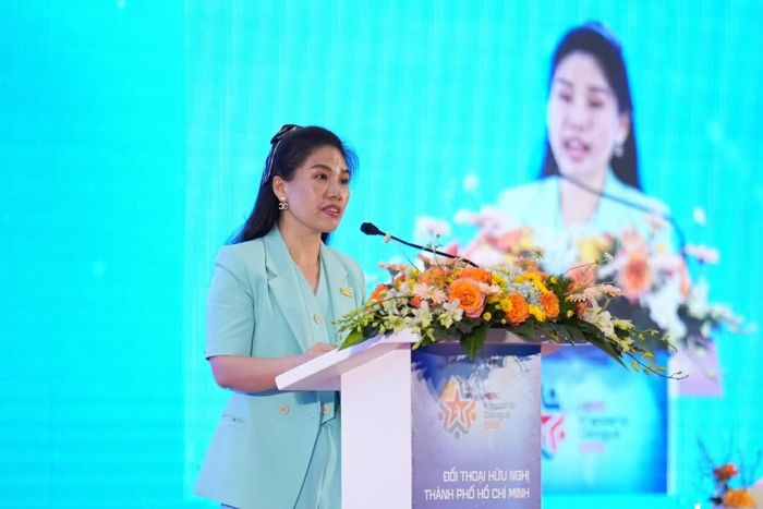 Bà Ngô Thị Thanh Vy, Tổng Giám đốc Công ty Cổ phần Cảng quốc tế QTM, xuất TP. Hồ Chí Minh thúc đẩy kết nối quốc tế theo 4 cấp độ. (Nguồn: FD 2026)