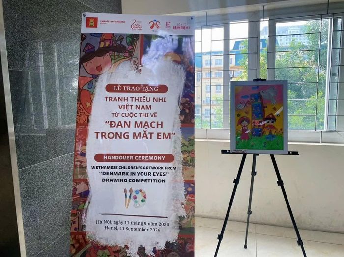 Cuộc thi vẽ tranh “Đan Mạch trong mắt em” mùa giải 2025–2026 đánh dấu 10 năm được tổ chức tại Việt Nam. (Ảnh: Mai Liên)