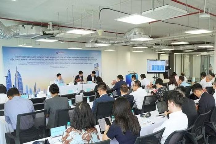 Cơ quan điều hành VIFC-HCMC tổ chức tham vấn dự thảo nghị quyết của HĐND TP Hồ Chí Minh về phát hành trái phiếu đô thị và trái phiếu công trình. Ảnh: BTC