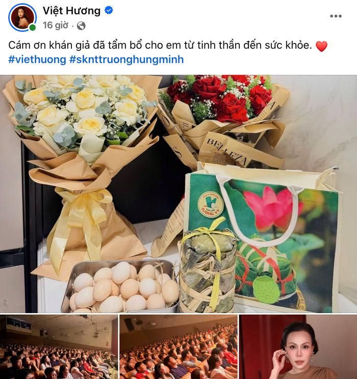 Niềm hạnh phúc sau buổi diễn của Việt Hương.