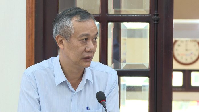 Ông Vũ Tá Vượng, Giám đốc Ban Quản lý dự án đầu tư xây dựng khu vực Gia Nghĩa kiến nghị tỉnh sớm phê duyệt phương án điều chỉnh đơn giá bồi thường, giải phóng mặt bằng