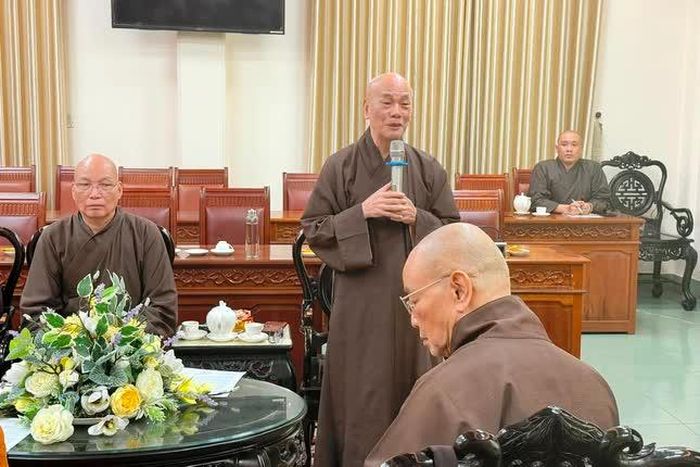 Hòa thượng Thích Giác Đạo phát biểu