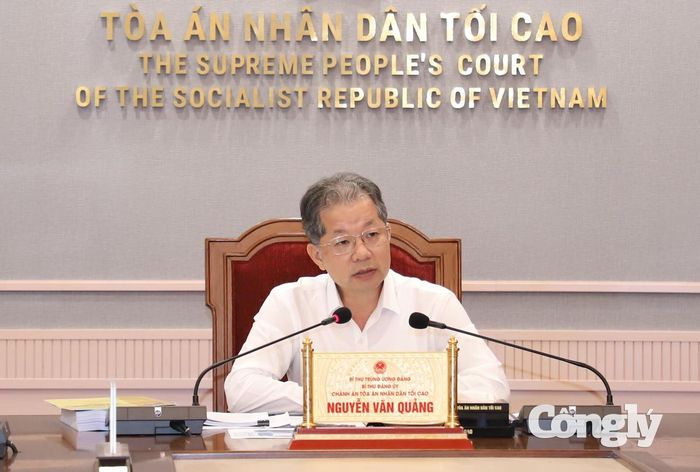 Chánh án Nguyễn Văn Quảng chỉ đạo đẩy nhanh các nhiệm vụ chuyển đổi số.