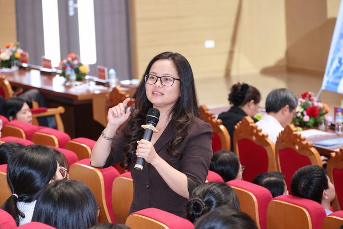 Bà Nguyễn Thanh Hồng (Trung tâm Truyền thông Giáo dục sức khỏe Trung ương). Ảnh: Hoàng Anh