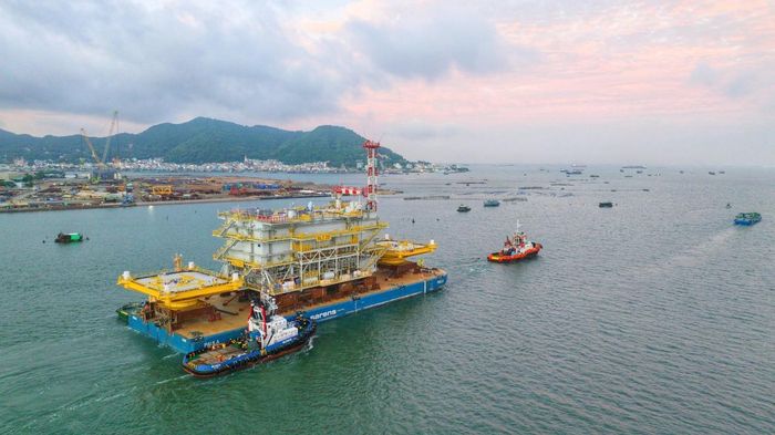 Các trạm biến áp trên hành trình vượt biển đến châu Âu. Ảnh: Petrovietnam