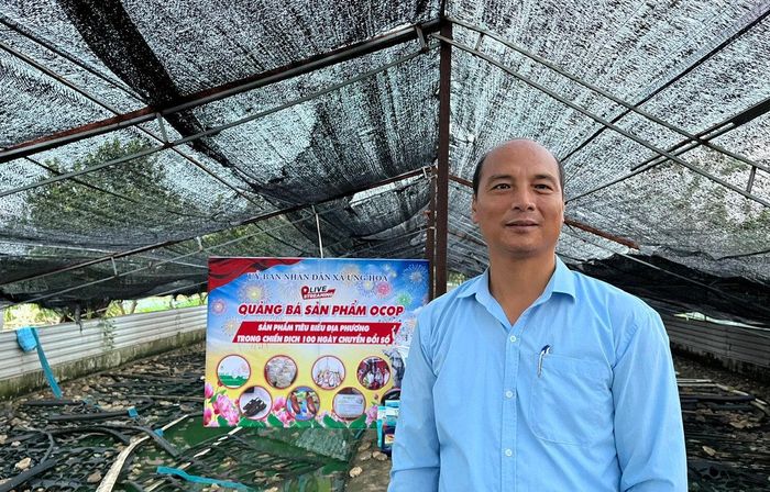 Phó Trưởng phòng Kinh tế xã Ứng Hòa Đặng Xuân Nam. Ảnh: Kim Xuyến