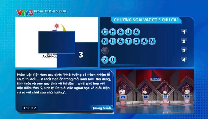  Từ khóa "ASIAD" khiến các thí sinh vượt chướng ngại vật khó khăn 