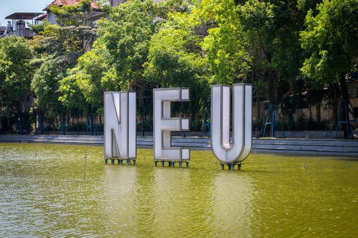 Khuôn viên Đại học Kinh tế Quốc dân. Ảnh: Đinh Hà.