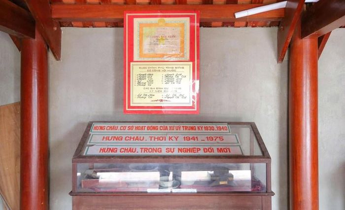 Những hình ảnh, tư liệu về Di tích Nhà cụ Hoàng Viện được trưng bày, lưu giữ, góp phần tái hiện một giai đoạn lịch sử cách mạng