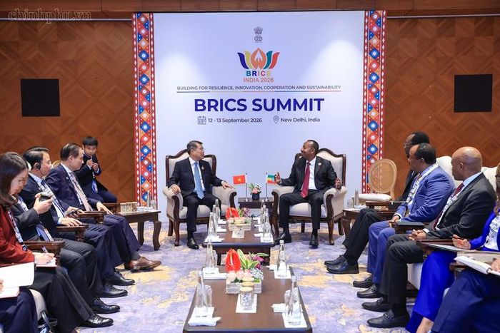 Thủ tướng Abiy Ahmed Ali khẳng định Ethiopia coi Việt Nam là đối tác ưu tiên và mong muốn phát triển quan hệ hợp tác toàn diện giữa hai nước - Ảnh: chinhphu.vn/Nhật Bắc