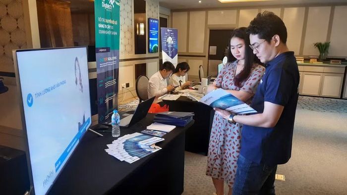 Trưng bày các giải pháp chuyển đổi số cho doanh nghiệp Thành phố Hồ Chí Minh. (Ảnh: CTV)