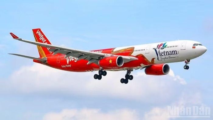Máy bay Vietjet. (Ảnh: PHƯƠNG TUYỀN).