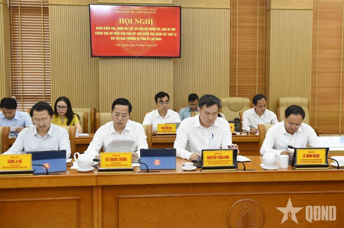  Các đại biểu dự Hội nghị thông qua dự thảo báo cáo kết quả kiểm tra, giám sát đối với Ban Thường vụ Tỉnh ủy Lai Châu.