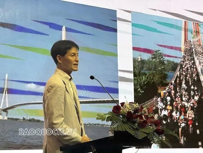 Ông Takashi Ito, đại diện Văn phòng JICA tại Thành phố Hồ Chí Minh, phát biểu tại sự kiện.